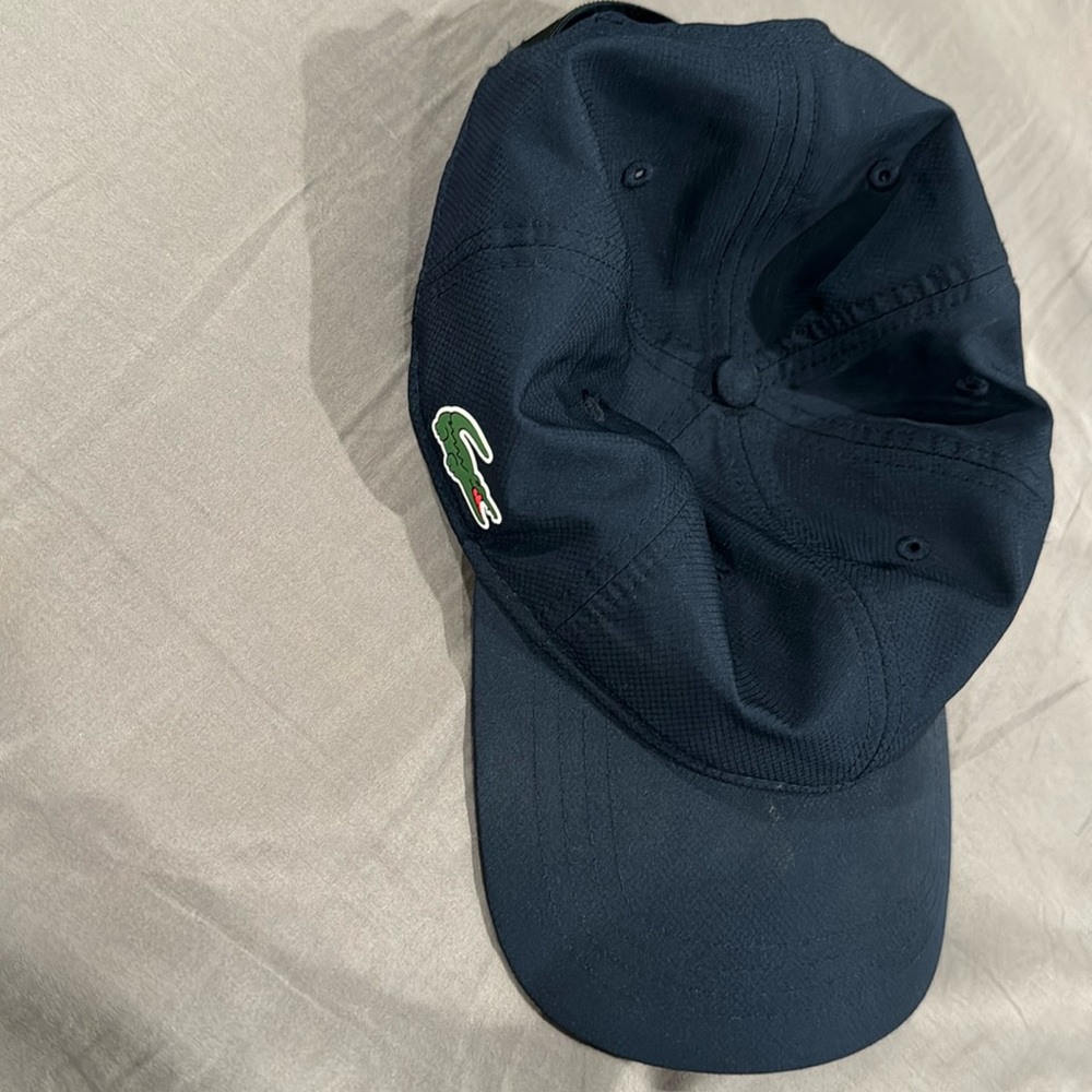 Lacoste hat men blue